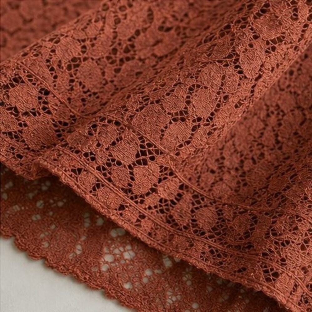 Rust Pleated Blouse - Picture 6 of 6